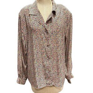 Vintage Erena by Irene Koenig Multicolor Button Down Blouse – Size 20W